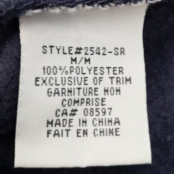 Boca Canada Ladies Size Medium Navy Fleece Straight Fit Hoodie - Picture 4 of 10